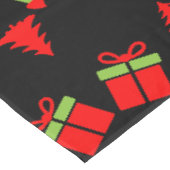 Schattige Pet Patterned kerstcadeau Tafelkleed (Gekanteld)