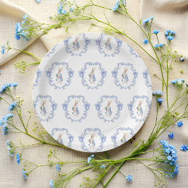 Schattige Peter Rabbit Waterverf Baby shower Papieren Bordje