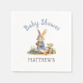 Schattige Peter The Rabbit Boy Classic Baby shower Servet (Voorkant)