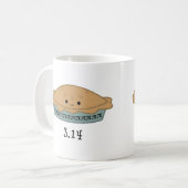 Schattige Pi-dag 3.14 Koffiemok (Voorkant links)