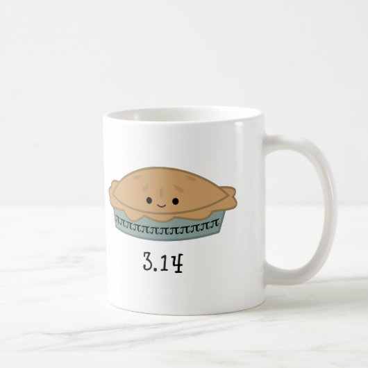 Schattige Pi-dag 3.14 Koffiemok (Rechts)
