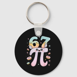 Schattige Pi-dag 67 Wiskunde Kleding Grappig Pi-nu Sleutelhanger
