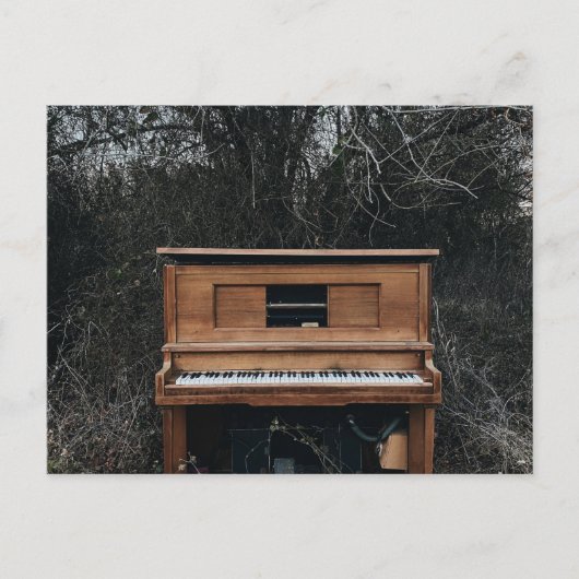 Schattige Piano Briefkaart (Voorkant)