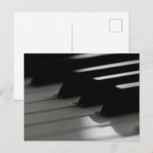 Schattige Piano Briefkaart (Voorkant / Achterkant)