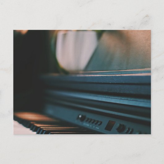 Schattige piano kunst briefkaart (Voorkant)