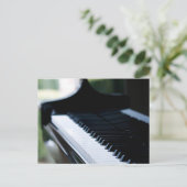 Schattige piano kunst briefkaart (Staand voorkant)