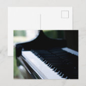 Schattige piano kunst briefkaart (Voorkant / Achterkant)
