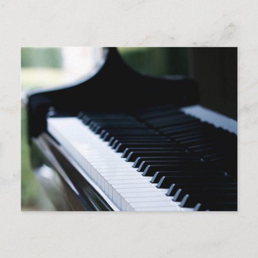 Schattige piano kunst briefkaart (Voorkant)