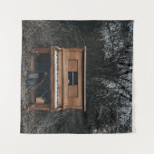 Schattige Piano Wandkleed (Voorkant (horizontaal))