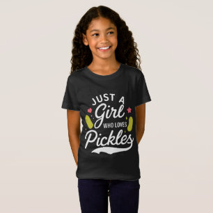 Schattige Pickle Lover Meisje's T-shirt