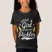 Schattige Pickle Lover Meisje's T-shirt (Voorkant)