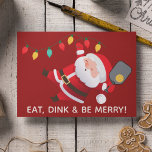 Schattige Pickleball Santa Red Christmas Foto Feestdagen Kaart<br><div class="desc">Schattigee jolly gevouwen kerstvakantie fotokaart met een Pickleball twist - swingende graphic Santa met een bal en peddel,  klaar voor een uitdaging. Grote foto binnen met persoonlijke vakantieboodschap. Alle tekstelementen volledig aanpasbaar. Contact voor hulp bij het personaliseren of aanpassen aan uw individuele wensen. Prettige feestdagen</div>