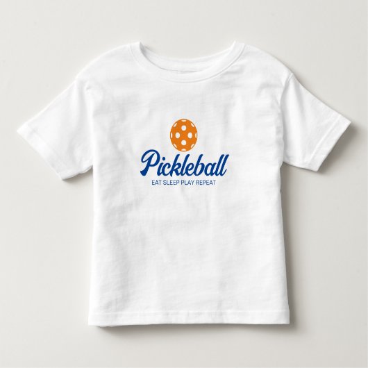Schattige pickleball sport t shirt voor peuter (Voorkant)