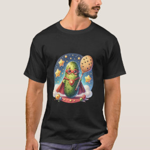 Schattige Pickleball Superheld Speler Superhero T-shirt