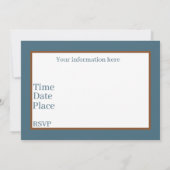 schattige picknick-beren voegen tekstuitnodiging t kaart (Achterkant)