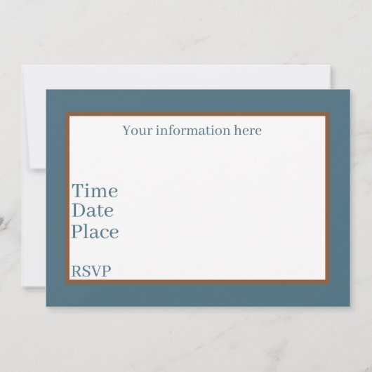 schattige picknick-beren voegen tekstuitnodiging t kaart (Achterkant)