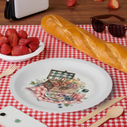 schattige picknick party liefhebbers Papieren Bord (Picknick)