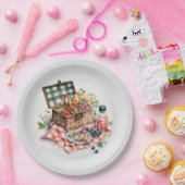schattige picknick party liefhebbers Papieren Bord (Feest)