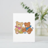 Schattige Picknickberen Briefkaart (Staand voorkant)
