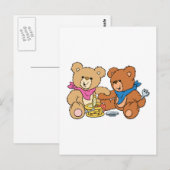 Schattige Picknickberen Briefkaart (Voorkant / Achterkant)