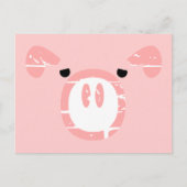 Schattige Pig Face illusie. Briefkaart (Voorkant)