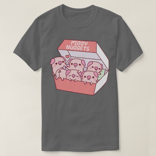 Schattige Piggy Nuggets Funny T-shirt (Design voorkant)