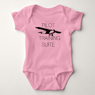 Schattige piloot trainingssuite romper