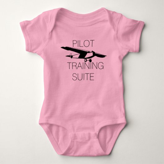 Schattige piloot trainingssuite romper (Voorkant)