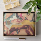  Schattige Pin-up Meisjes Tissuepapier (Geschenk)