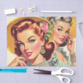  Schattige Pin-up Meisjes Tissuepapier (Craft)