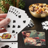 Schattige Pin-Up Schilderen Pokerkaarten (Insitu)