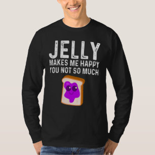 Schattige pindakaas en jam mannen vrouwen bijpasse t-shirt