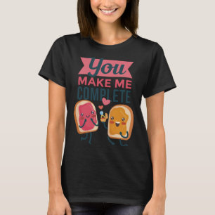 Schattige pindakaas en jam PB&J combinaties T-shirt