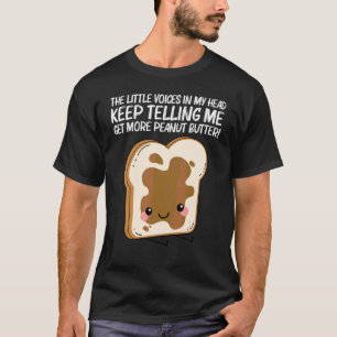 Schattige pindakaas voor mannen vrouwen bijpassend t-shirt