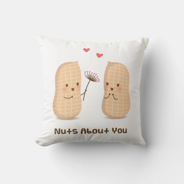 Schattige pinda's, Noten over jou, Kamerdecor Kussen (Voorkant)