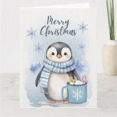 "Schattige Pinguïn 3" Kaart (Voorkant)