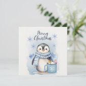 "Schattige Pinguïn 3" Kaart (Staand voorkant)