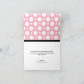 Schattige Pinguïn aangepast Roze Polka Dot Kaarten (Binnen)