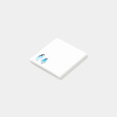 Schattige pinguïn aquarel kunst post-it® notes (Schuin)