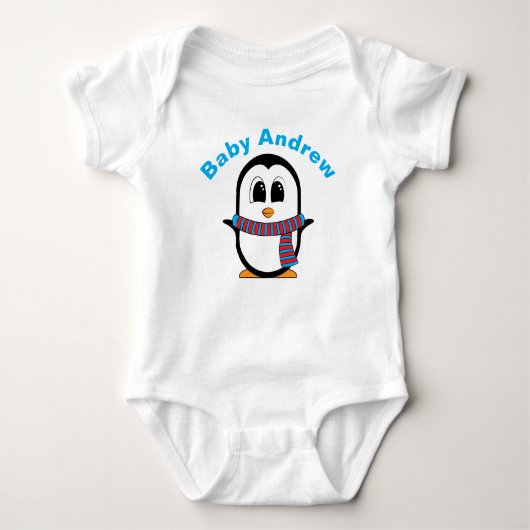Schattige pinguïn Baby Creeper Romper (Voorkant)