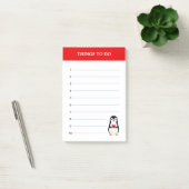 Schattige Pinguïn & Bewerkbare Dingen Om Te Doen N Post-it® Notes (Kantoor)