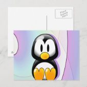 Schattige pinguïn briefkaart (Voorkant / Achterkant)