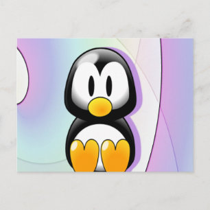 Schattige pinguïn briefkaart