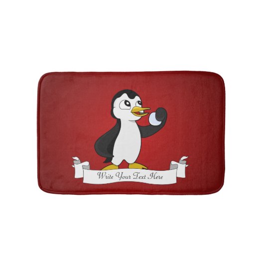Schattige pinguïn cartoon badmat (Voorkant)