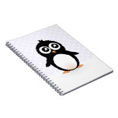 Schattige pinguïn cartoon notitieboek (Rechterzijde)
