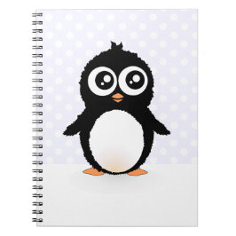 Schattige pinguïn cartoon notitieboek