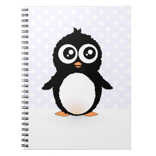 Schattige pinguïn cartoon notitieboek (Voorkant)
