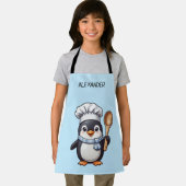 Schattige Pinguïn Chef Personaliseer Kinderen Scho Schort (Insitu)