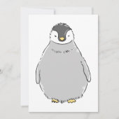Schattige pinguïn chick kaart (Voorkant)