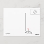 Schattige pinguïn Cupcake bovenaan Briefkaart (Achterkant)